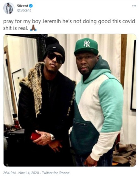 Singer Jeremih hospitalized with Covid-19 as celebrities ask for prayers for their ‘brother’ and ‘friend’