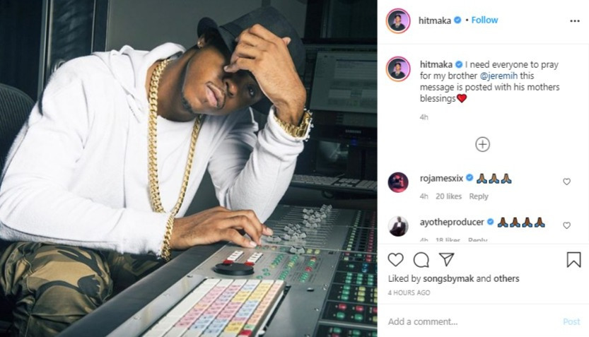 Singer Jeremih hospitalized with Covid-19 as celebrities ask for prayers for their ‘brother’ and ‘friend’