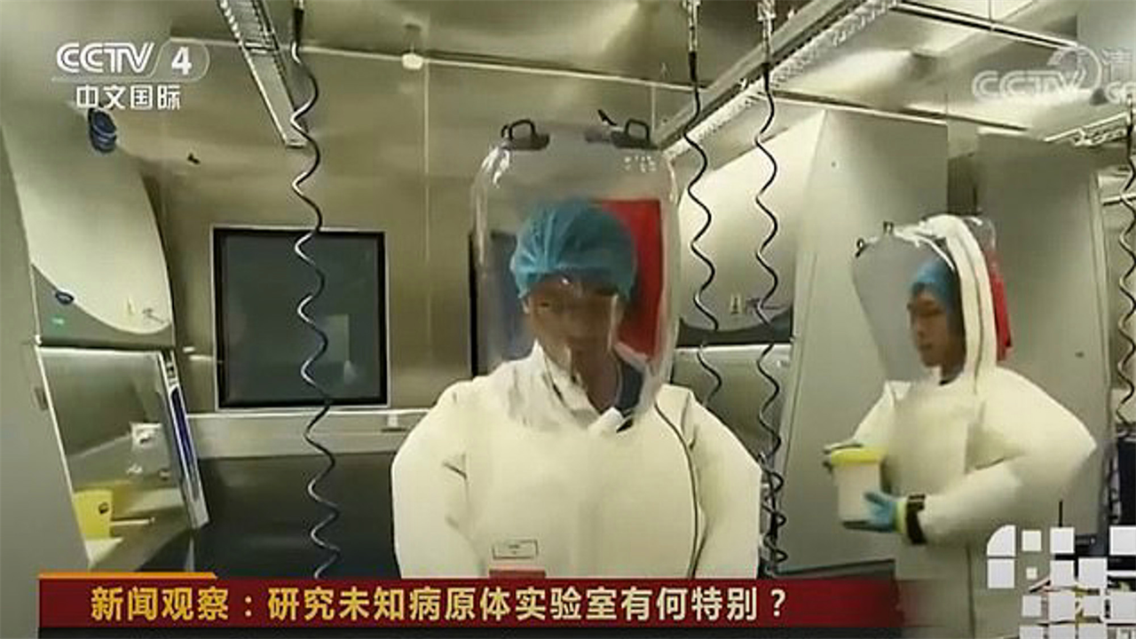 Rare footage shows scientists working at the controversial Wuhan virus lab