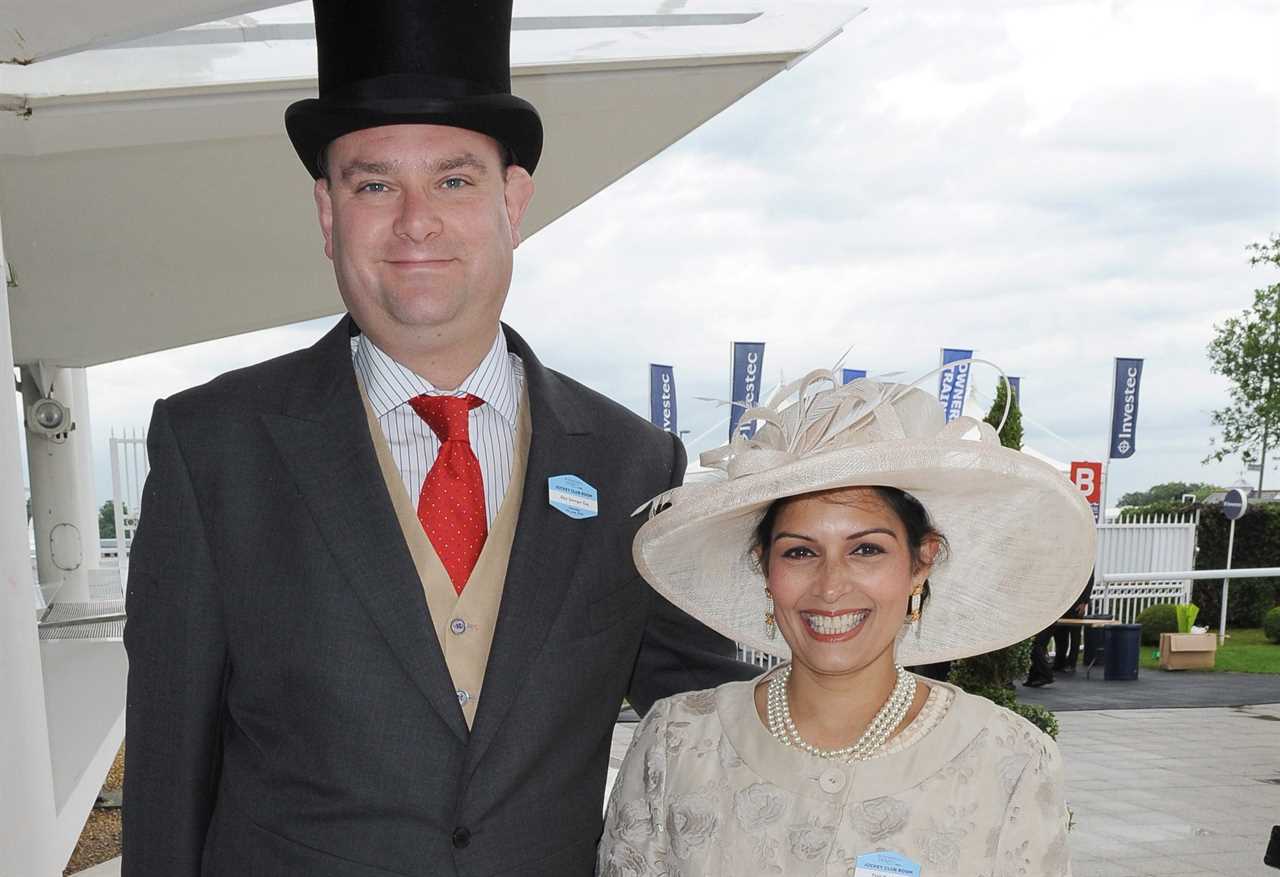 Who is Priti Patel’s husband Alex Sawyer and how many children do they have?