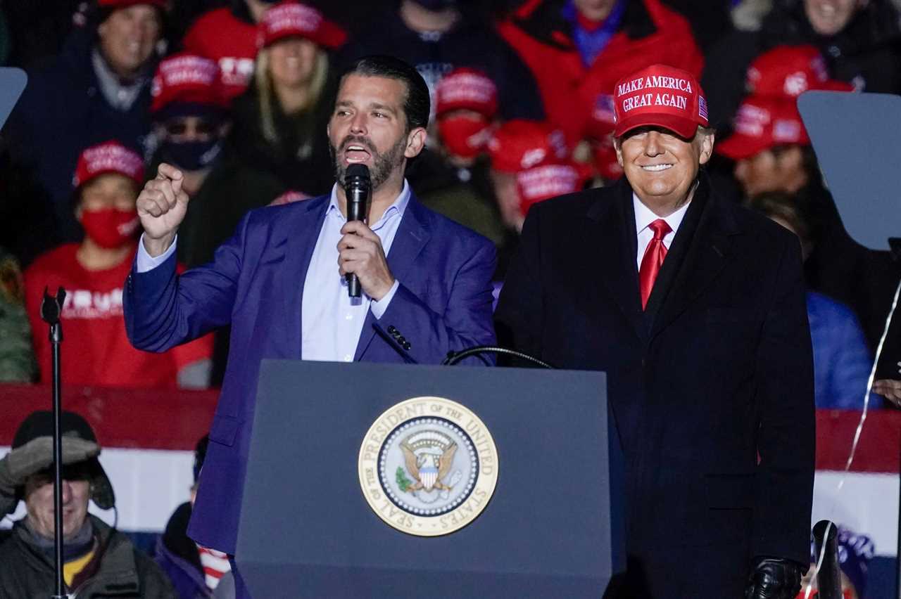 Donald Trump Jr tests positive for coronavirus and quarantining in secret location after dad and girlfriend’s diagnosis