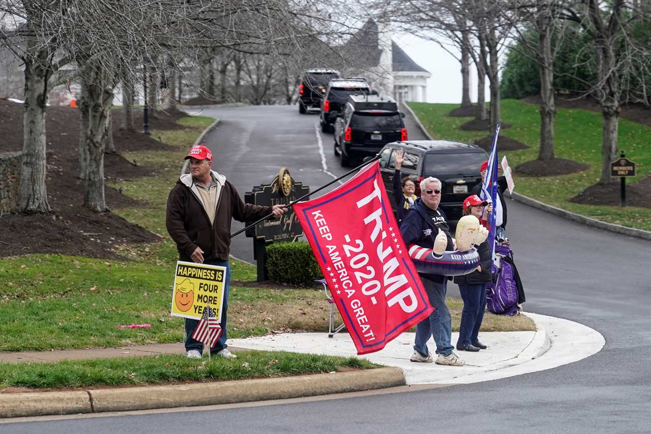 Trump supporter charged with ASSAULT ‘for forcefully exhaling on protesters’ outside president’s Virginia golf club