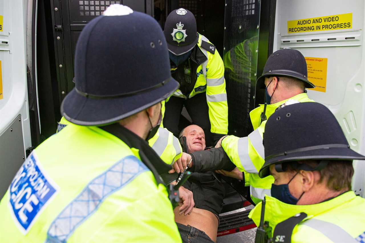 Anti-lockdown protesters hit central London despite being warned they face arrest under Covid rules