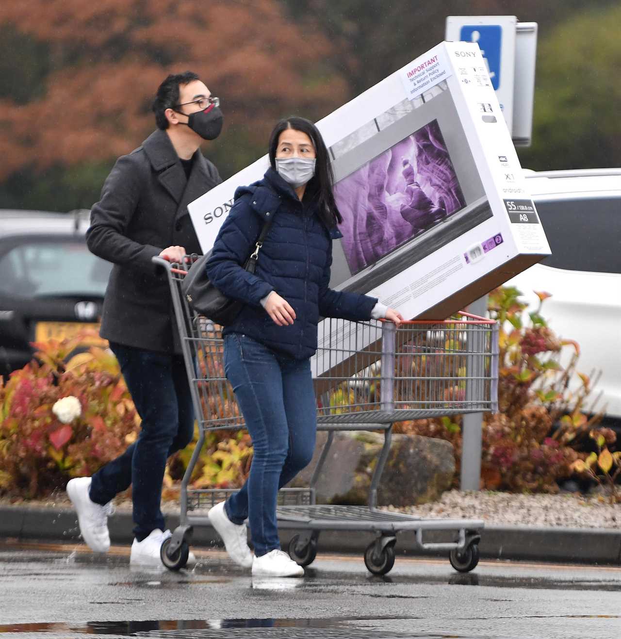 Tier 3 shoppers prepare for Christmas at home by stocking up on tellies, trees and toilet roll ahead of new restrictions