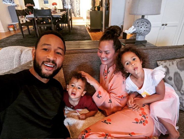 Chrissy Teigen reunites with her dad after being Covid ‘tested for weeks’ following the tragic loss of her baby son Jack