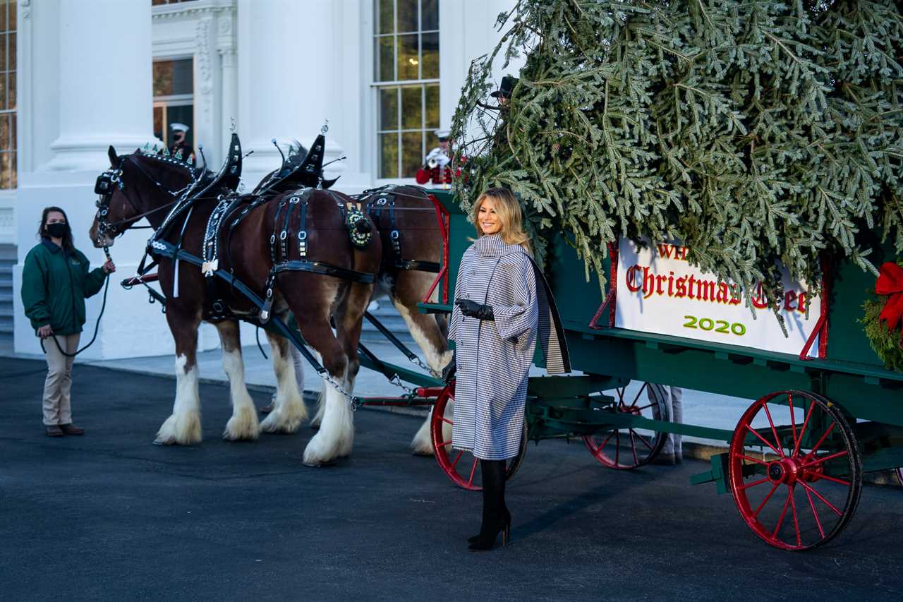 Melania Trump thanks volunteers for decorating White House ‘after saying “who gives a f**k about Christmas” on tape’