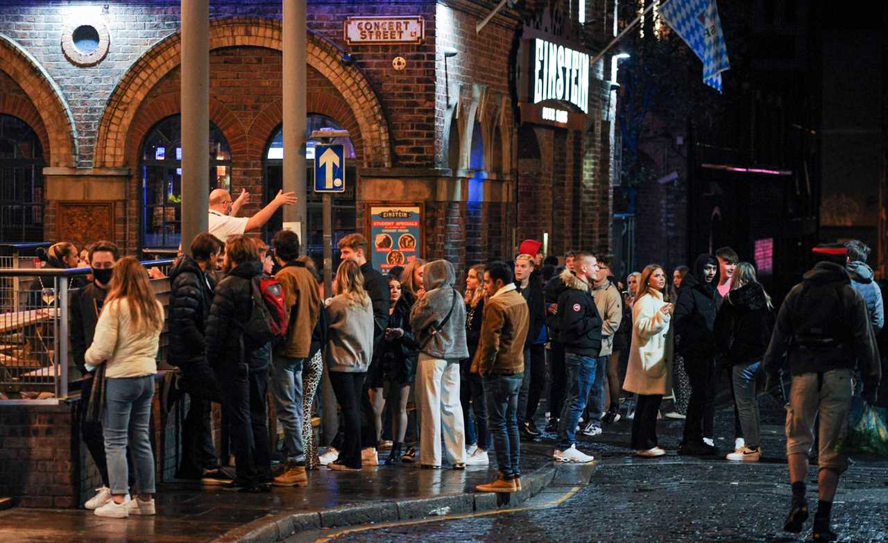 Brits hit the bars after month-long lockdown – as Tier 2 punters wrap up for drinks al fresco