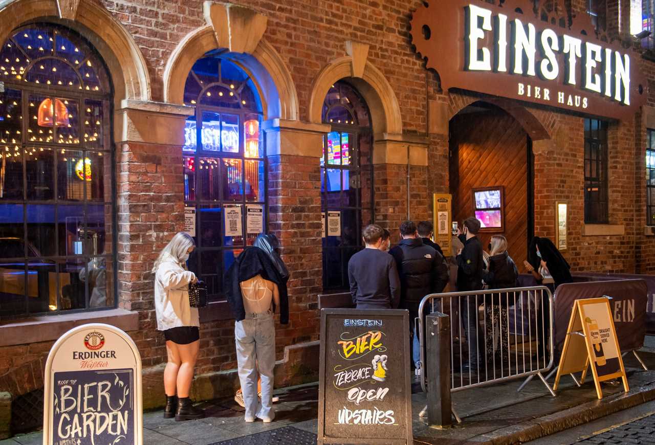 Brits hit the bars after month-long lockdown – as Tier 2 punters wrap up for drinks al fresco