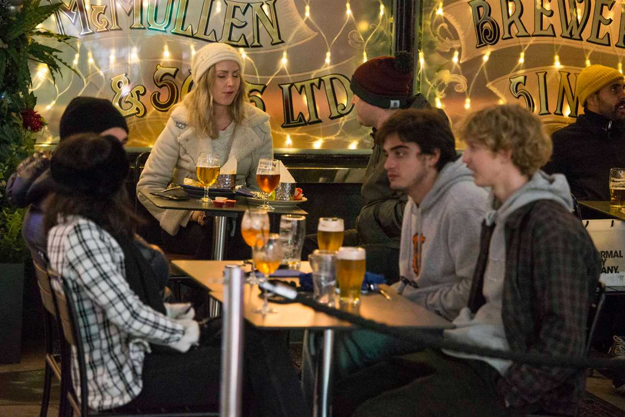 Brits hit the bars after month-long lockdown – as Tier 2 punters wrap up for drinks al fresco