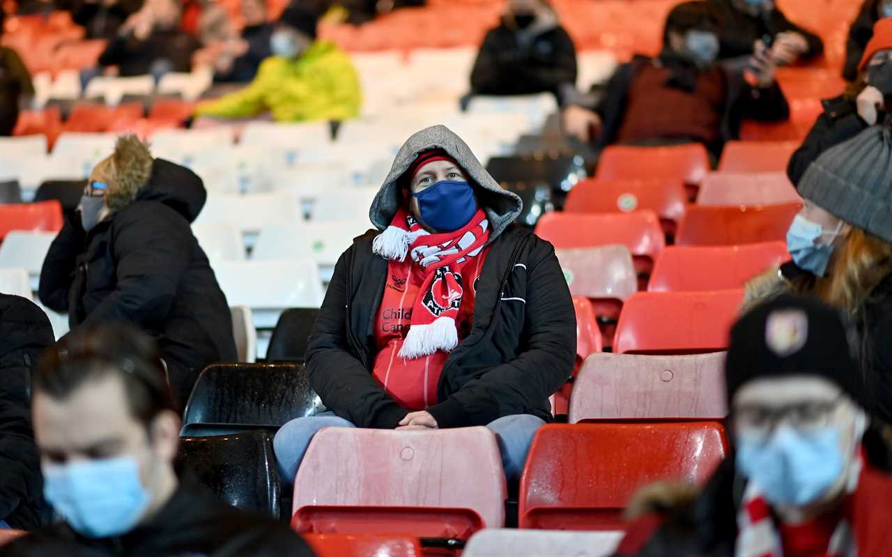 Prem fans MUST still wear masks in their seats on return as clubs hope to host 20,000 supporters by end of the season