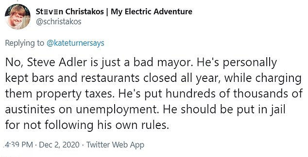 Austin’s Democrat mayor told residents ‘stay home’ from his Mexico vacation after flying in on private jet from wedding