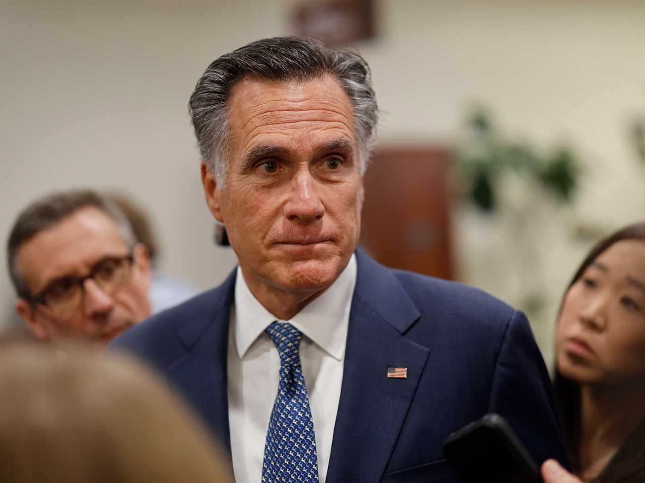 Romney says Trump’s leadership in Covid pandemic has been ‘great human tragedy’ and fraud claims are ‘damaging America’