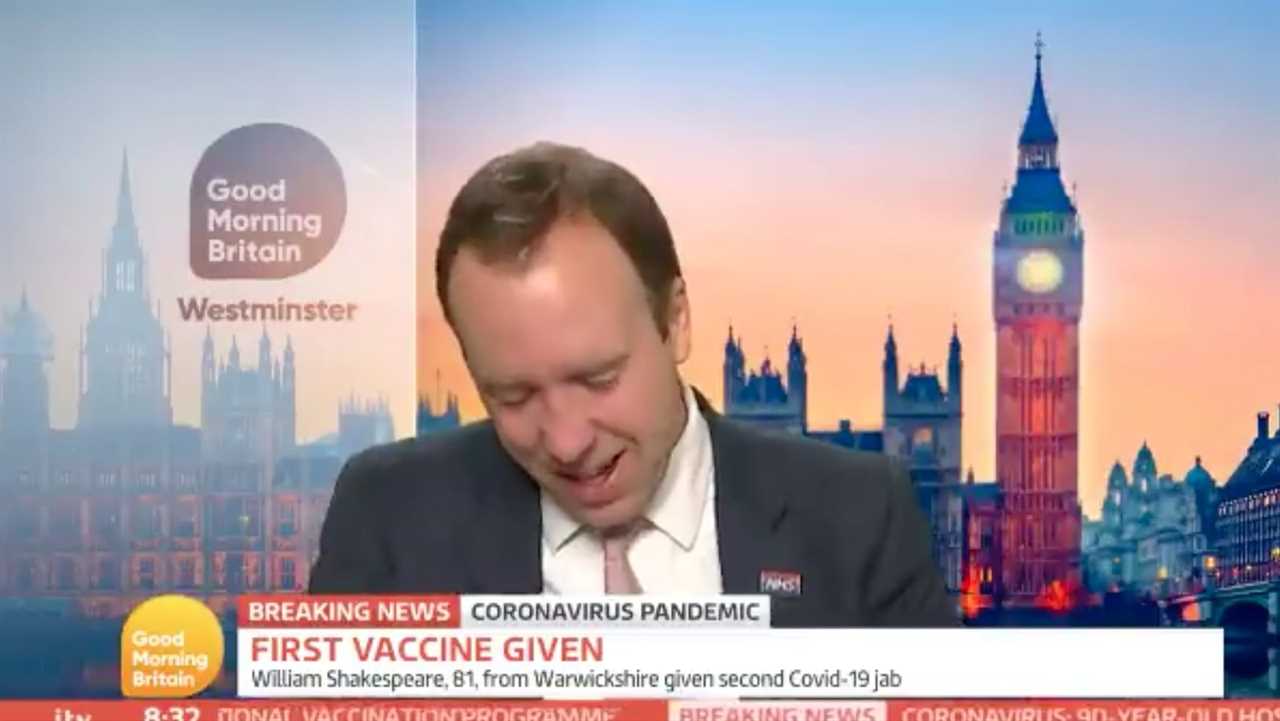 Emotional Matt Hancock cries live on GMB as Covid vaccine released and says ‘I’m proud to be British’ on historic V-Day