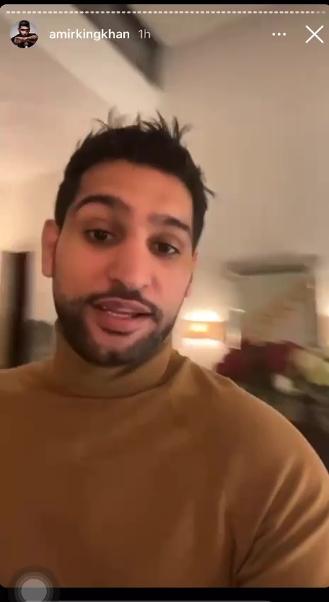 Amir Khan brags about ‘surprise’ party with ‘all the boys’ on Instagram as he flouts Covid rules again