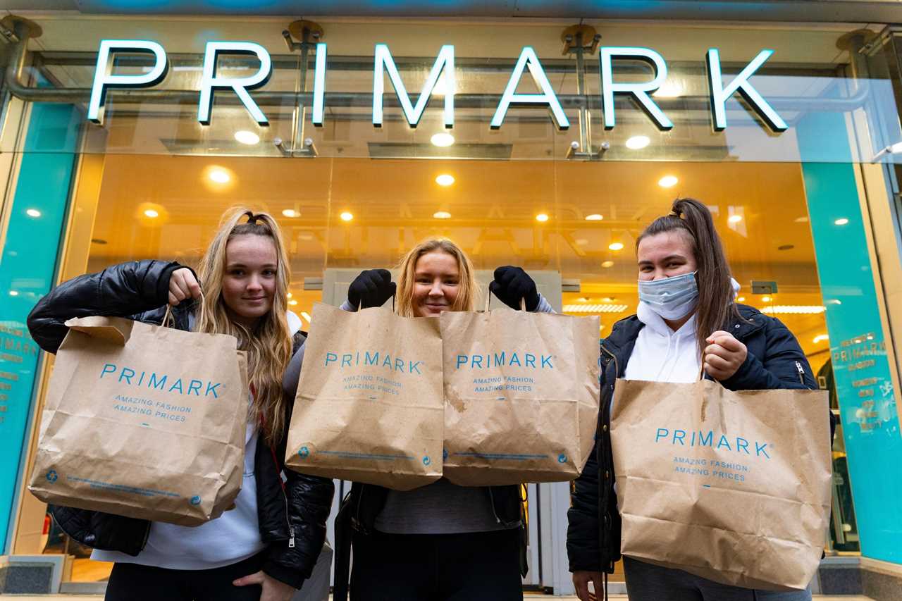 Hundreds of Primark shoppers queue overnight for 36-hour shopping bonanza