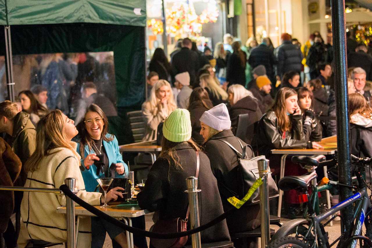 Boozy Brits dance in the street and enjoy merry night out in London and York