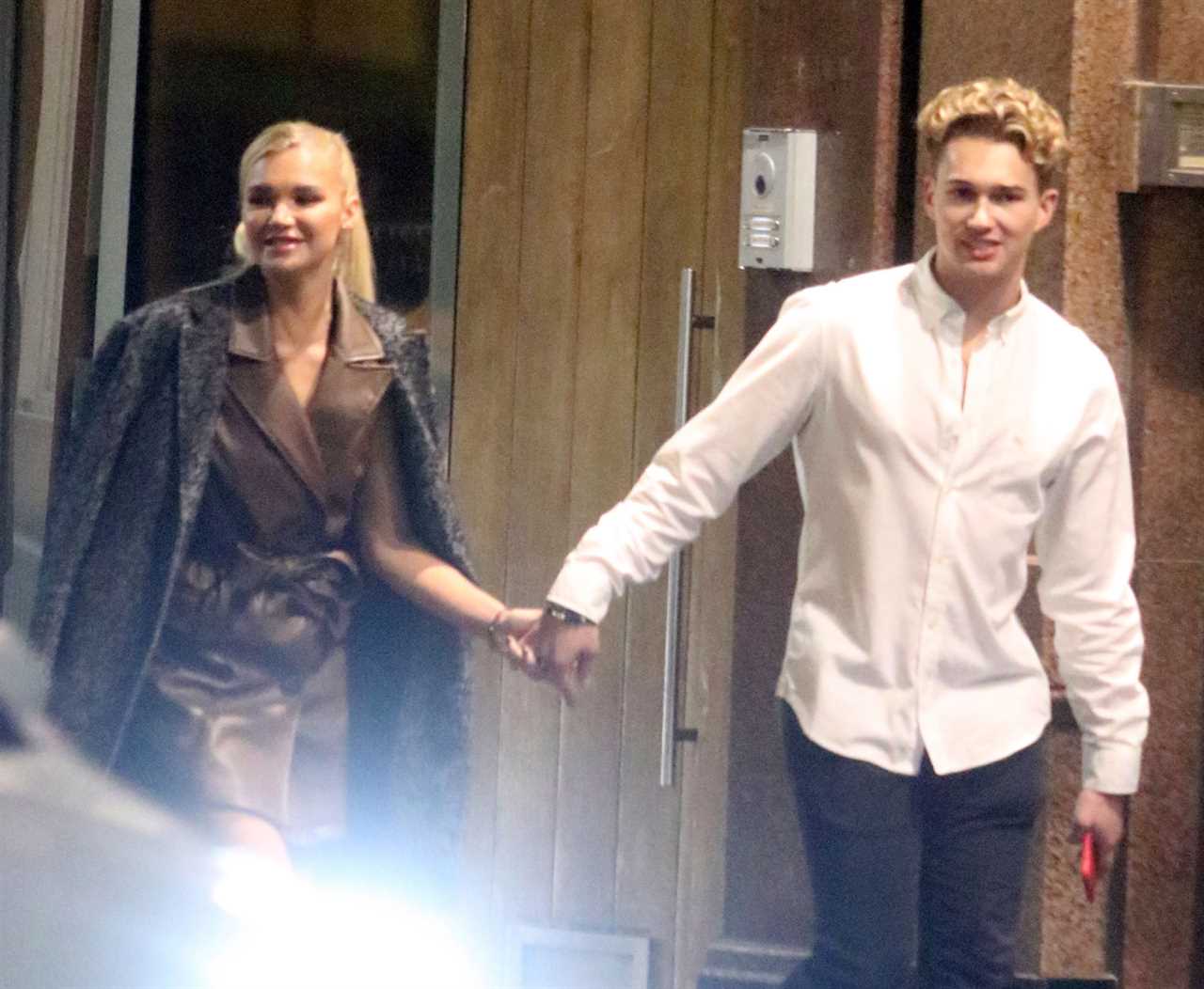 I’m A Celeb’s AJ Pritchard and girlfriend Abbie appear to break lockdown rules as they party at his cousin’s flat