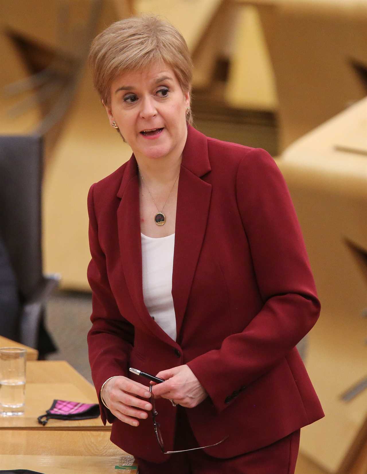 Ms Sturgeon hinted Scotland could take its own action even if it was different from the Government’s