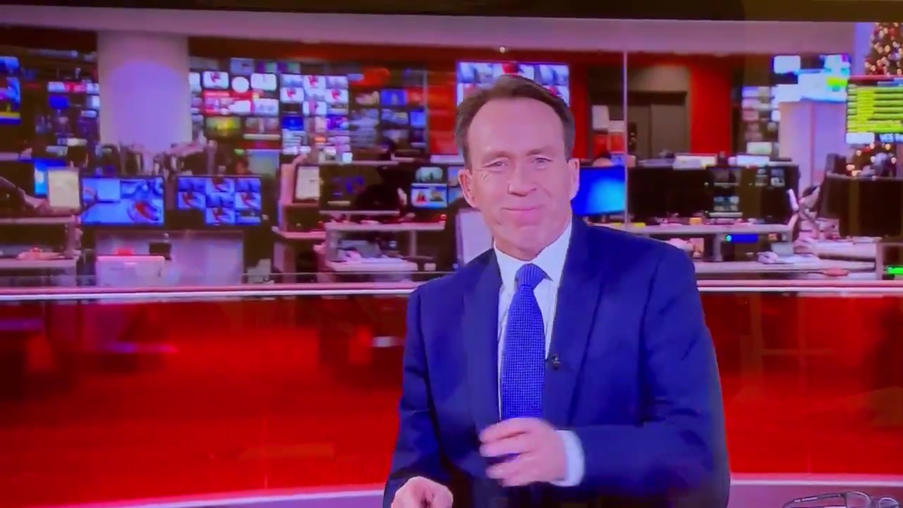 News presenter Ben Brown startled as camera catches him nodding off during bulletin leaving viewers in stitches