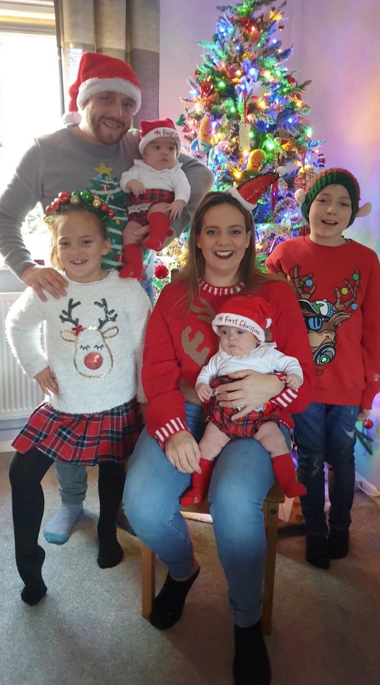 Mum of first UK twins born with Covid says she is ‘blessed’ as they celebrate first Christmas together