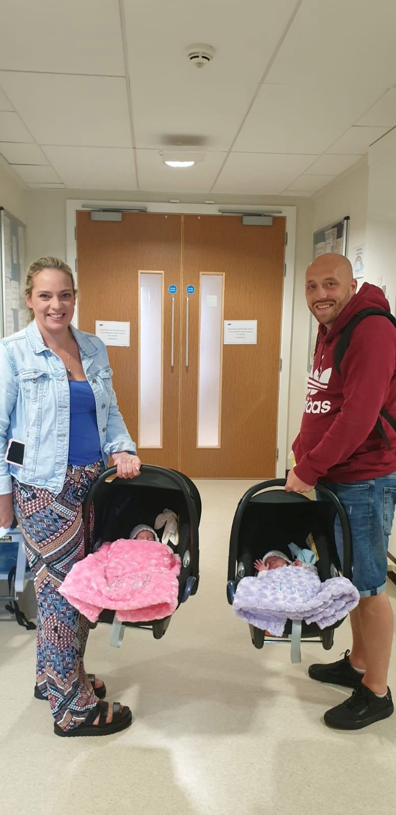 Mum of first UK twins born with Covid says she is ‘blessed’ as they celebrate first Christmas together