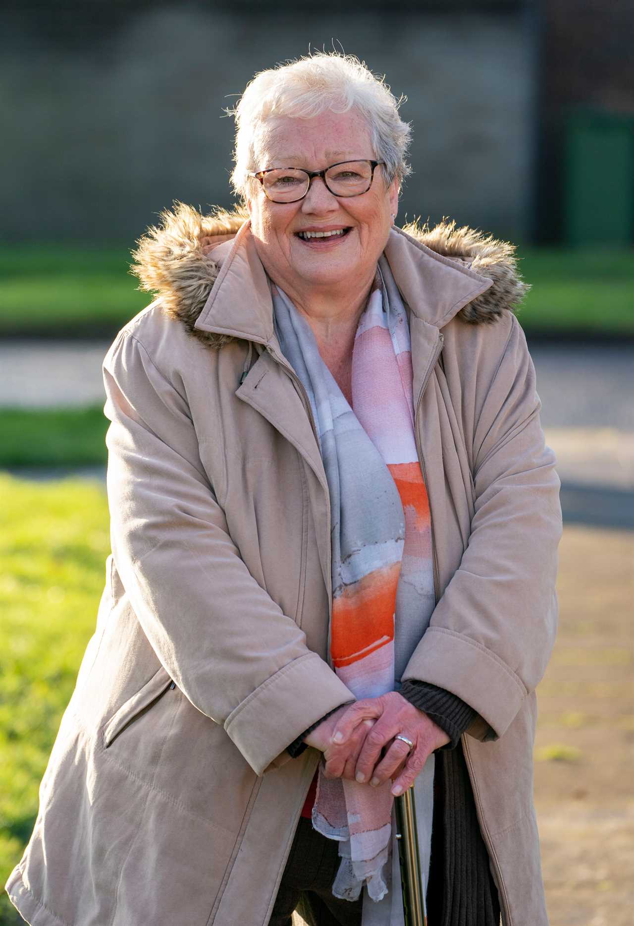 Christine, 69, said it was 'wonderful' to chat to the PM