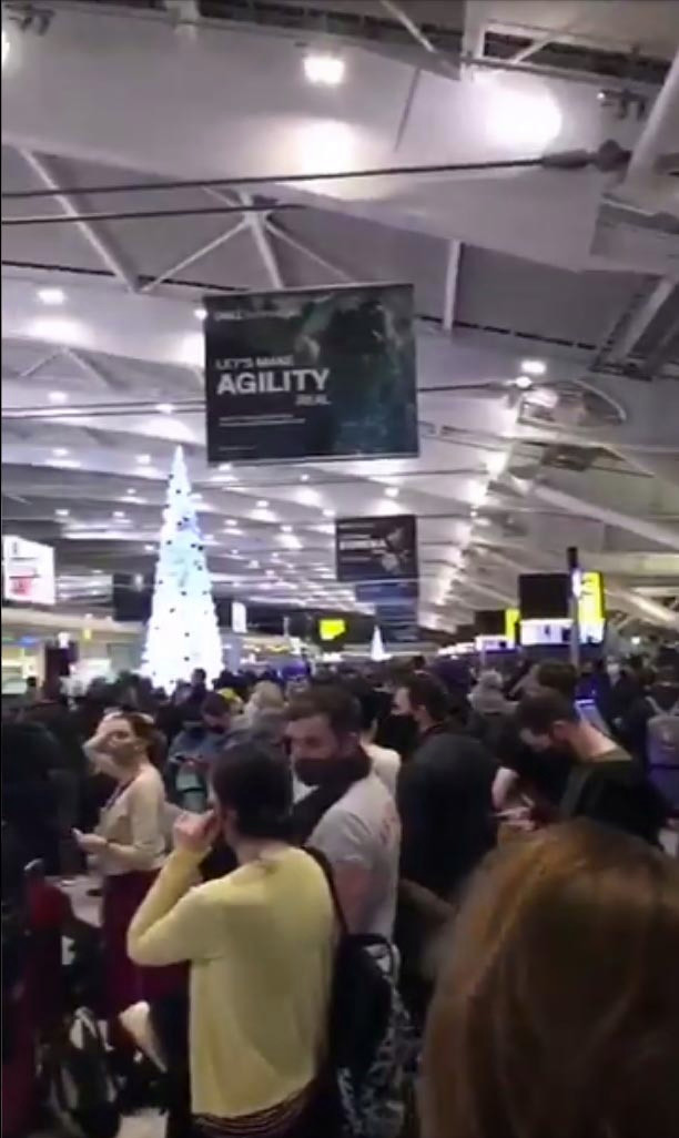 Brits held ‘against their will’ at European airports over mutant Covid strain as EU vows to ban ALL travel from UK