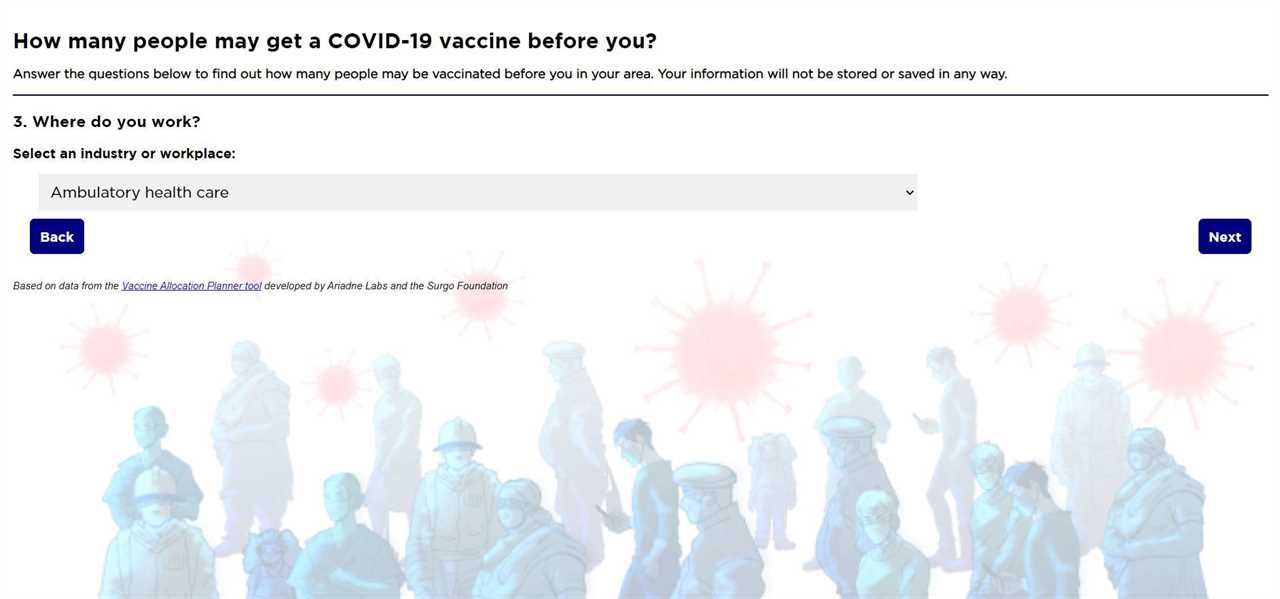 New Covid tool tells you when you might get the vaccine and how many people are in line ahead of you