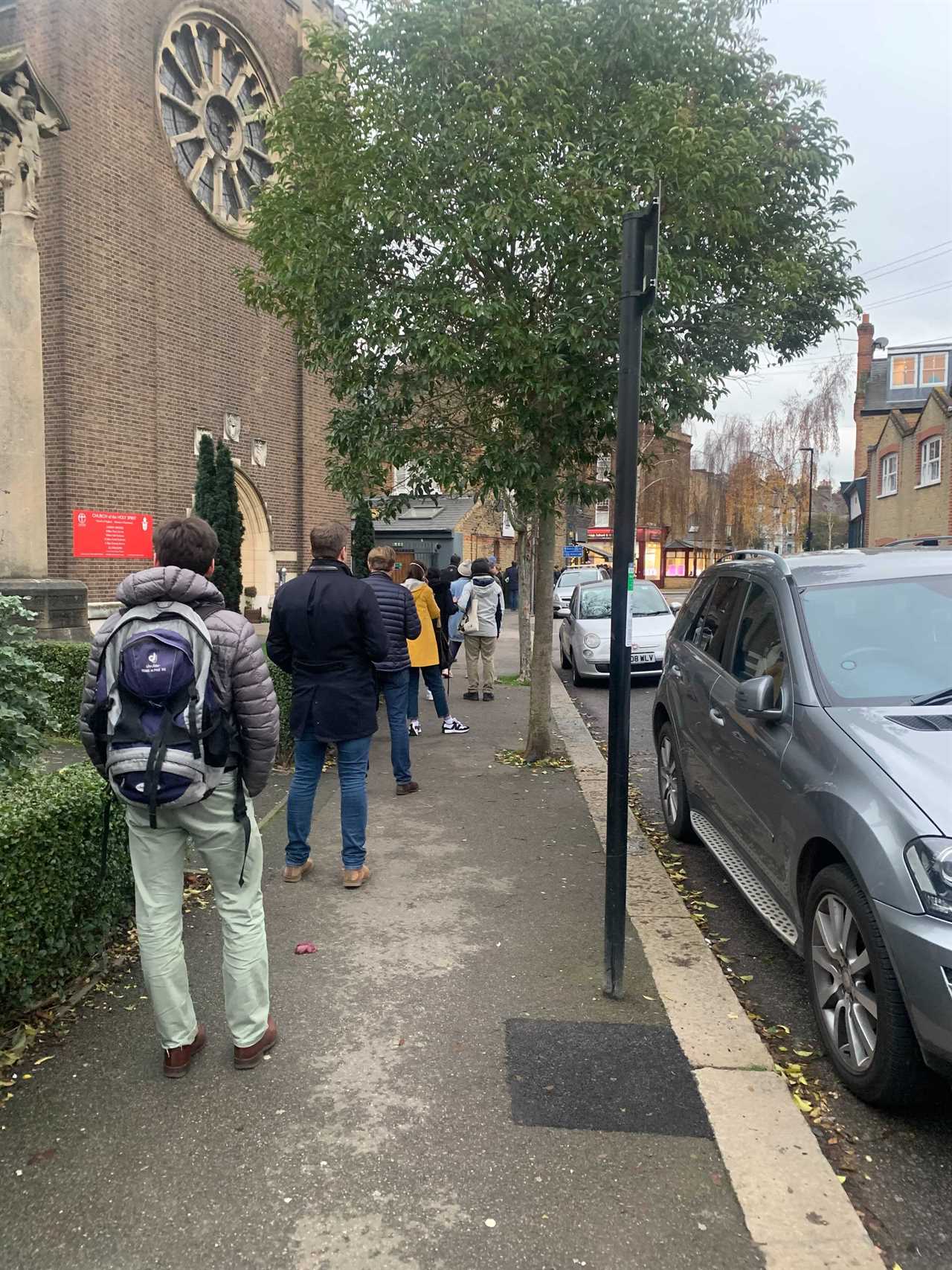 Panic-buyers queue around the block in rain to stockpile last-minute Christmas food amid ‘rationing’