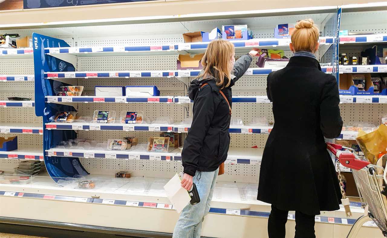 Panic-buyers queue around the block in rain to stockpile last-minute Christmas food amid ‘rationing’