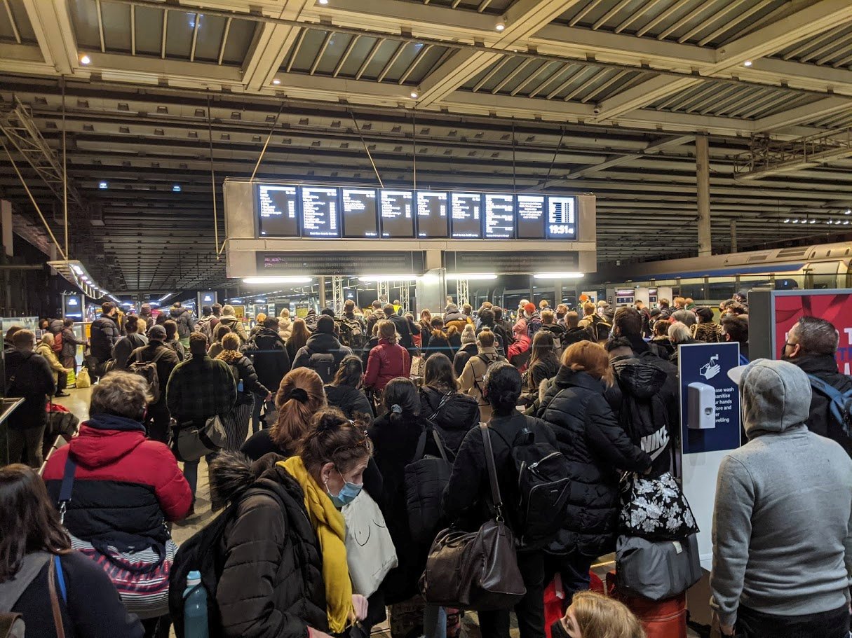 London Covid cases rose sharply just as thousands fled for Christmas amid new strain fears