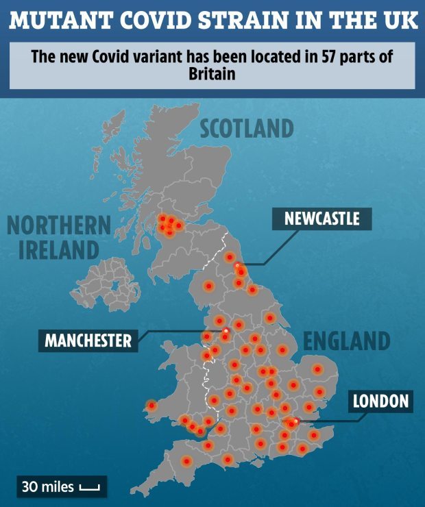 Highly infectious South African Covid strain already found in London and North