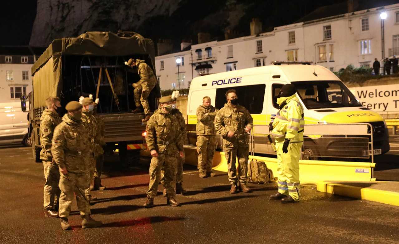 Army called in to help 5,000 lorry drivers stranded in their cabs for Christmas Day after border chaos