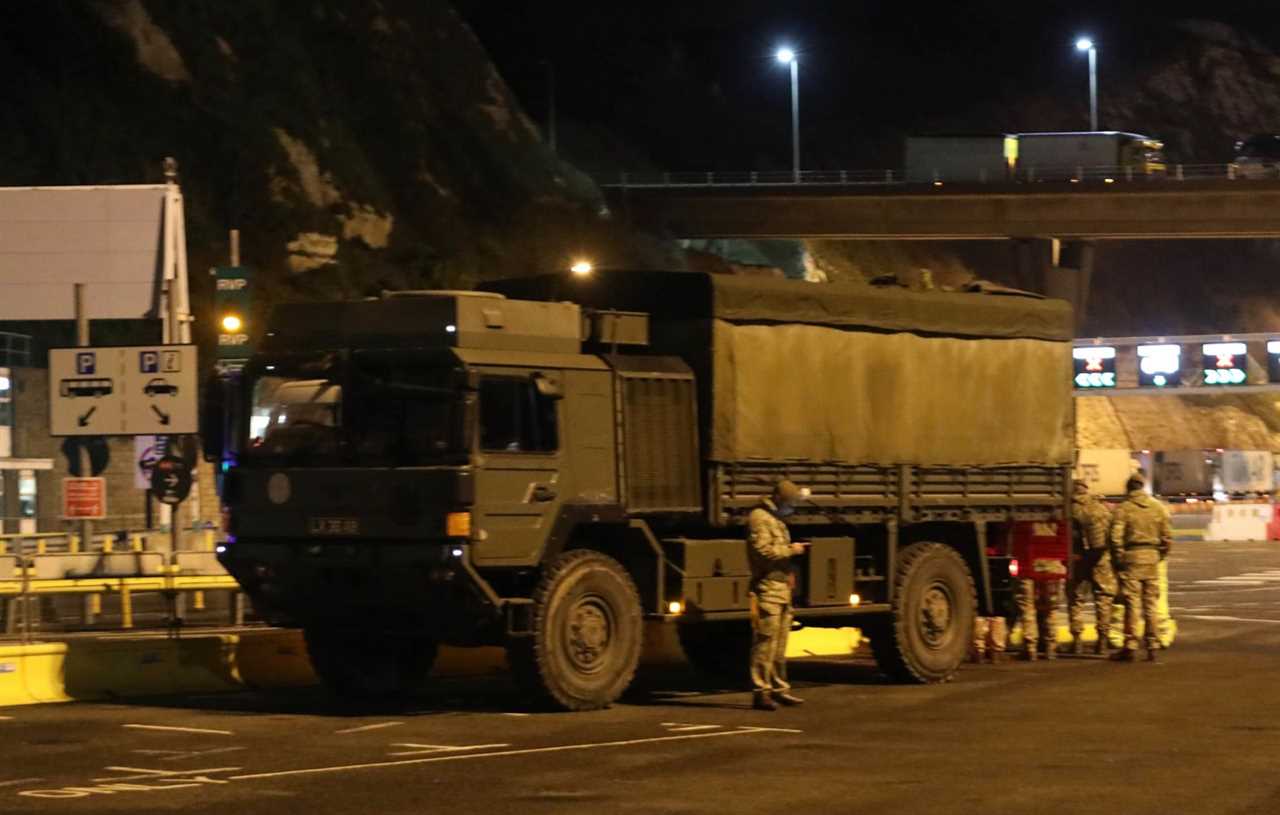 Army called in to help 5,000 lorry drivers stranded in their cabs for Christmas Day after border chaos