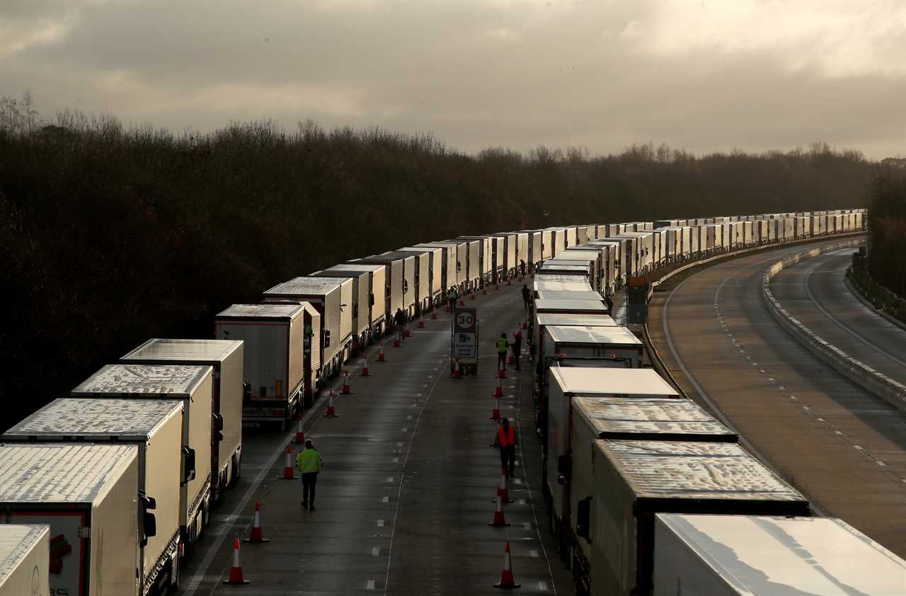 Army called in to help 5,000 lorry drivers stranded in their cabs for Christmas Day after border chaos