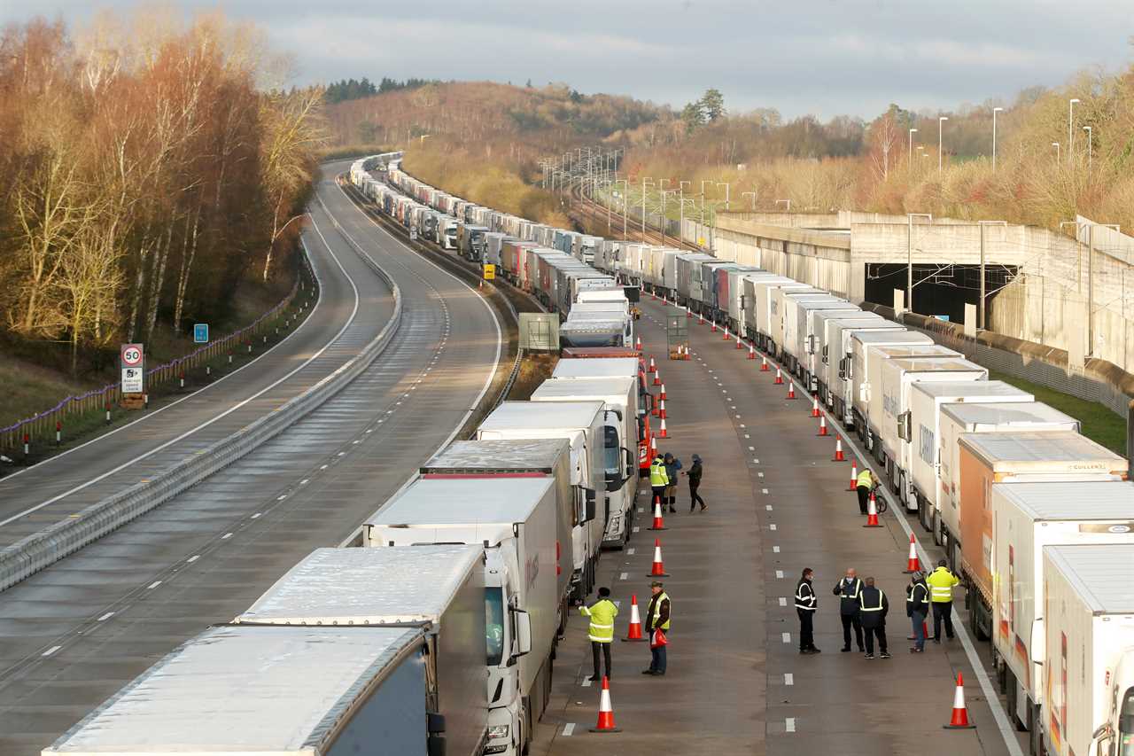 Army called in to help 5,000 lorry drivers stranded in their cabs for Christmas Day after border chaos