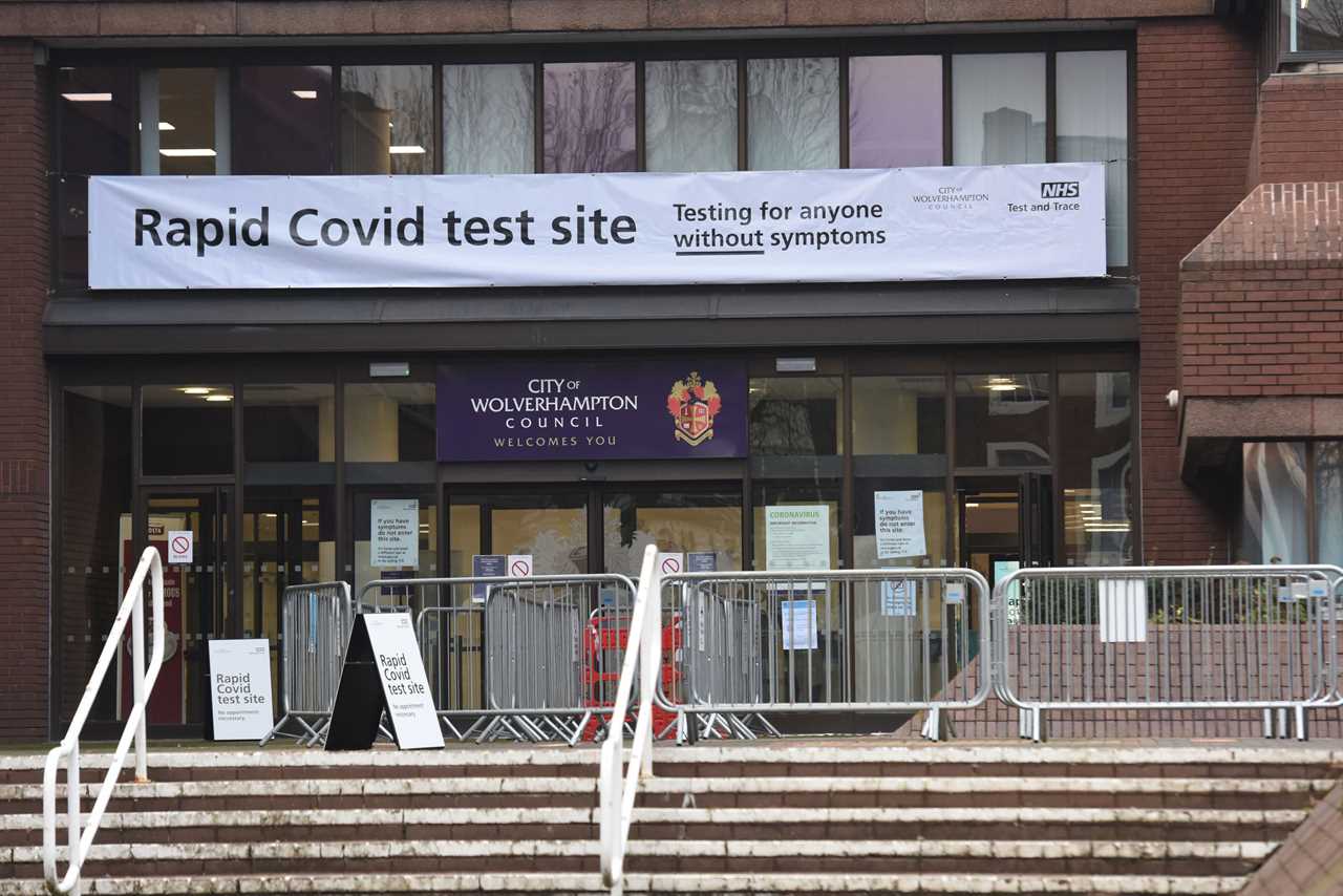 Fury as rapid testing centres shut down for five days across parts of England over Christmas despite surge in cases