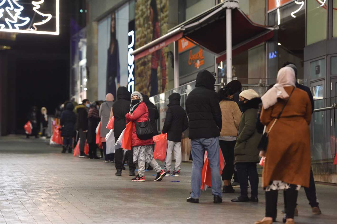 Bargain hunters queue from 4am to get their hands on the best deals in the Boxing Day sales