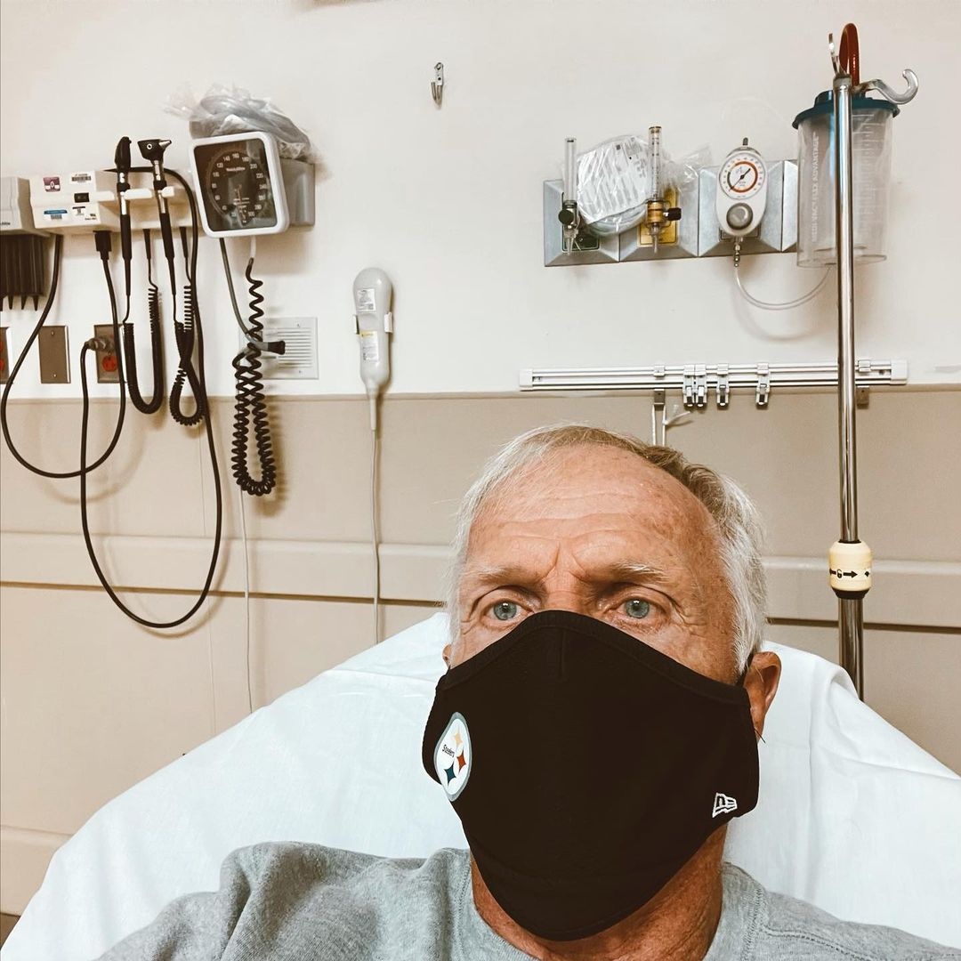 Greg Norman says ‘F*** Covid’ as coronavirus-stricken golf legend, 65, shares Christmas Day photo from hospital bed