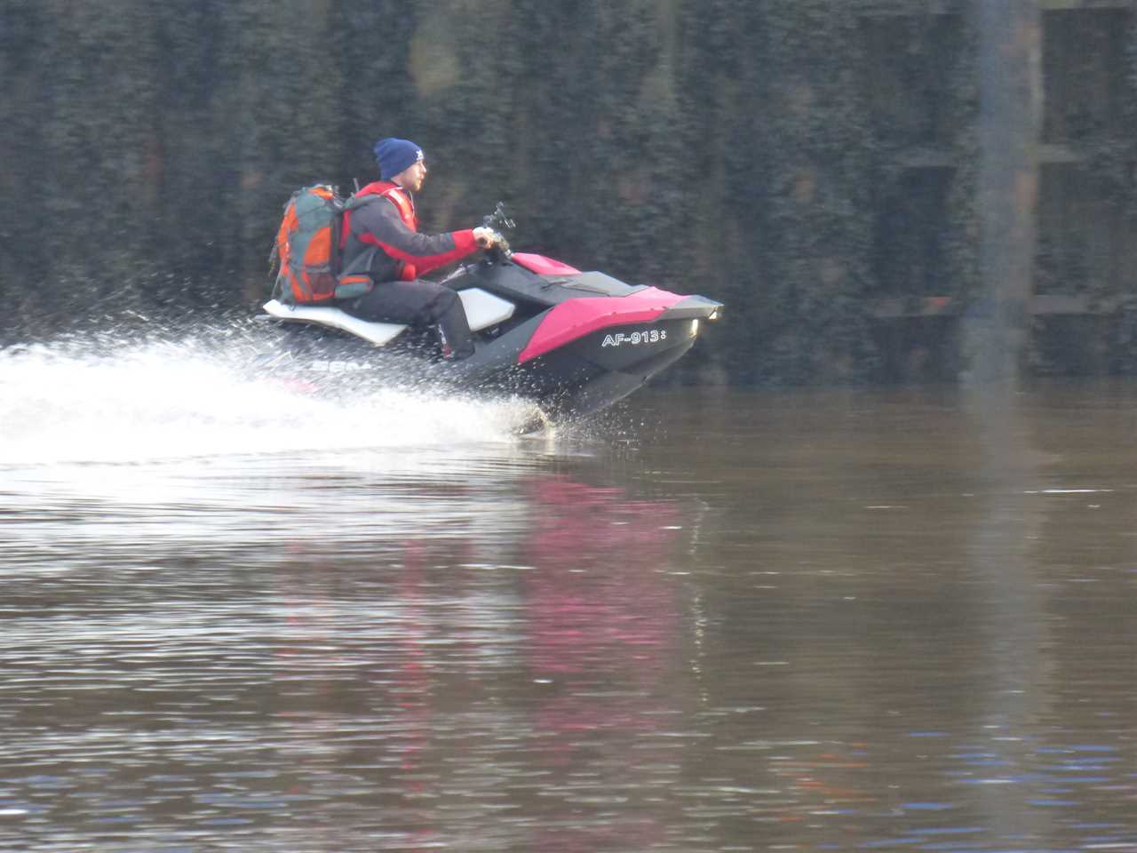 Girlfriend of jet skier who crossed Irish Sea in a daring move which landed him in jail compares him to ‘Milk Tray’ man