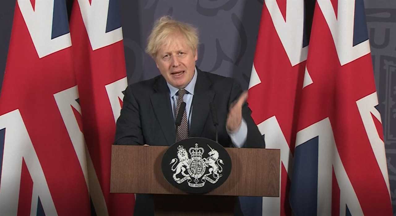 Boris Johnson urges Brits to seize the day after striking free from EU’s shackles with Brexit deal