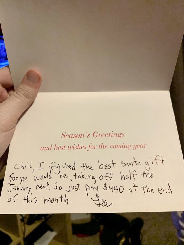 People moved to tears over landlord’s heartwarming gesture to his tenant over the festive period
