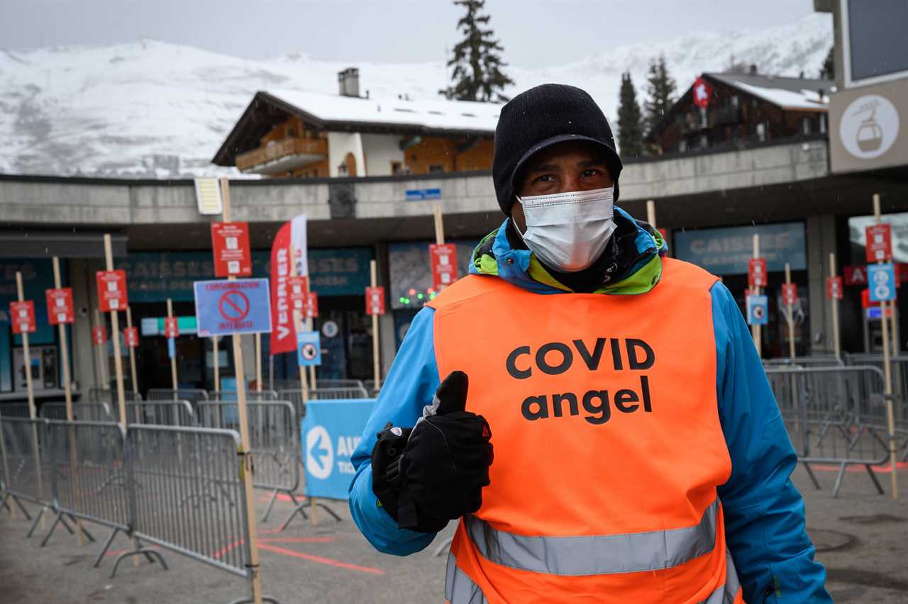 Extra cops drafted in at Swiss ski resort after 200 Brit tourists escape Covid quarantine in ‘cloak and dagger’ op