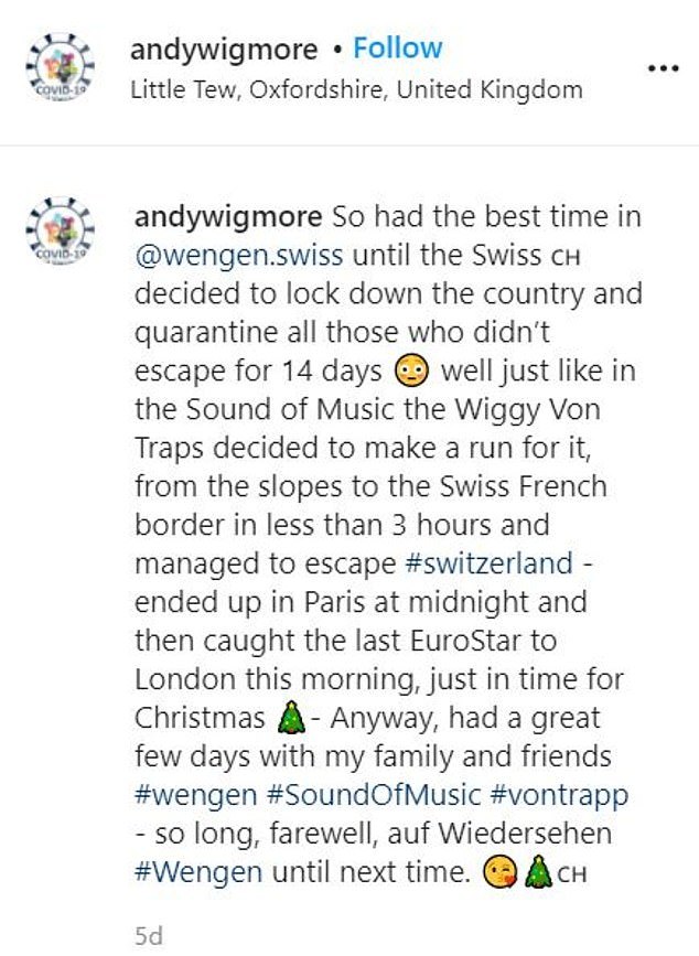 ‘Brexit badboy’ Andy Wigmore among Brit tourists who fled Switzerland to avoid Covid quarantine & boasts he ‘ran for it’