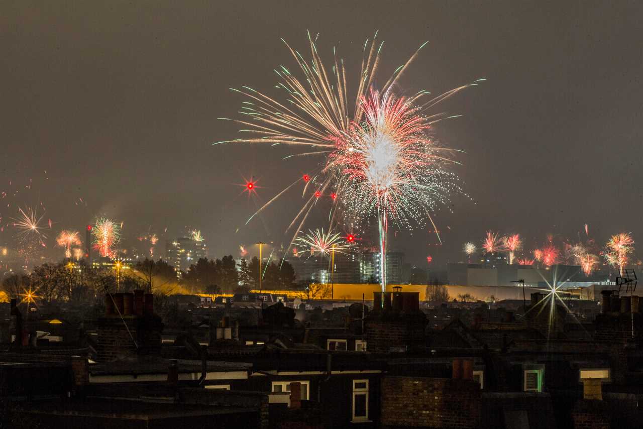 Surprise London fireworks and light show usher in the New Year as whole nation hopes for a brighter 2021