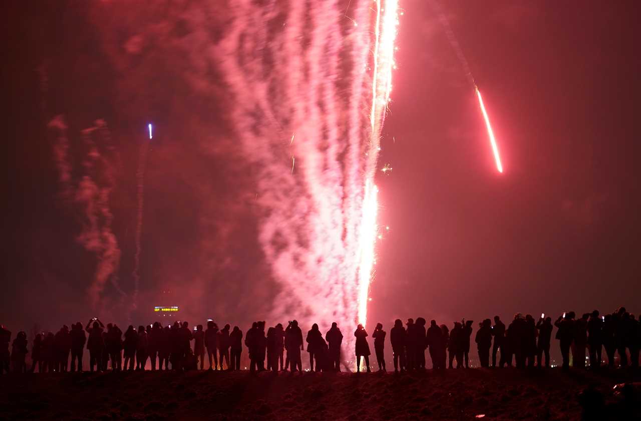 Surprise London fireworks and light show usher in the New Year as whole nation hopes for a brighter 2021