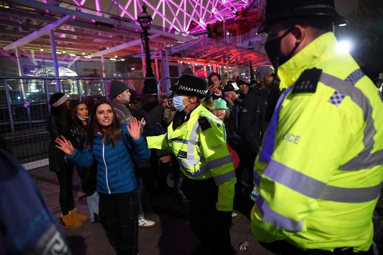 Surprise London fireworks and light show usher in the New Year as whole nation hopes for a brighter 2021