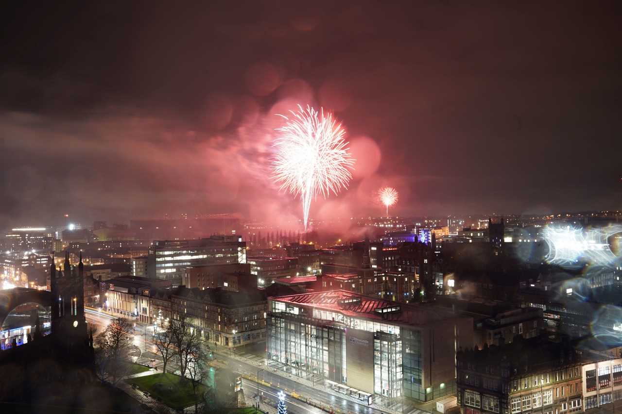 Surprise London fireworks and light show usher in the New Year as whole nation hopes for a brighter 2021