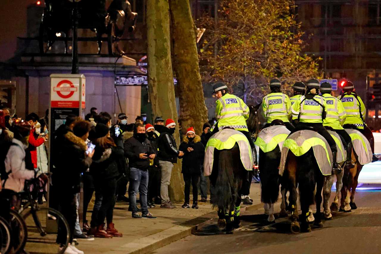 New Year’s Eve revellers flout Covid rules as cops break up illegal raves but cities are deserted as millions stay home