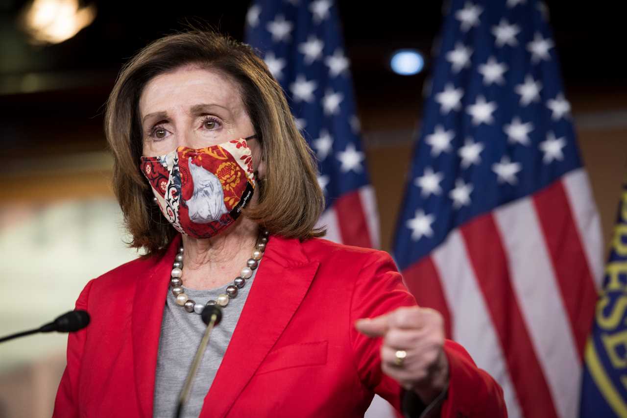 Nancy Pelosi’s house ‘vandalized with fake blood, pig’s head, and graffiti calling for $2k stimulus checks and no rent’